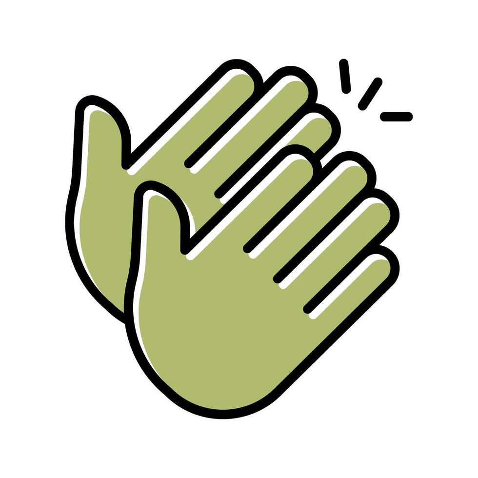 Clapping Hands Icon Design vector