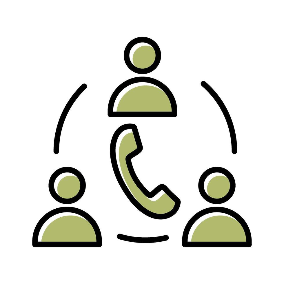 Contact Team Icon Design vector