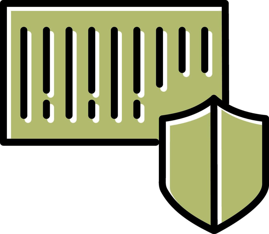 Barcode Security Icon Design vector