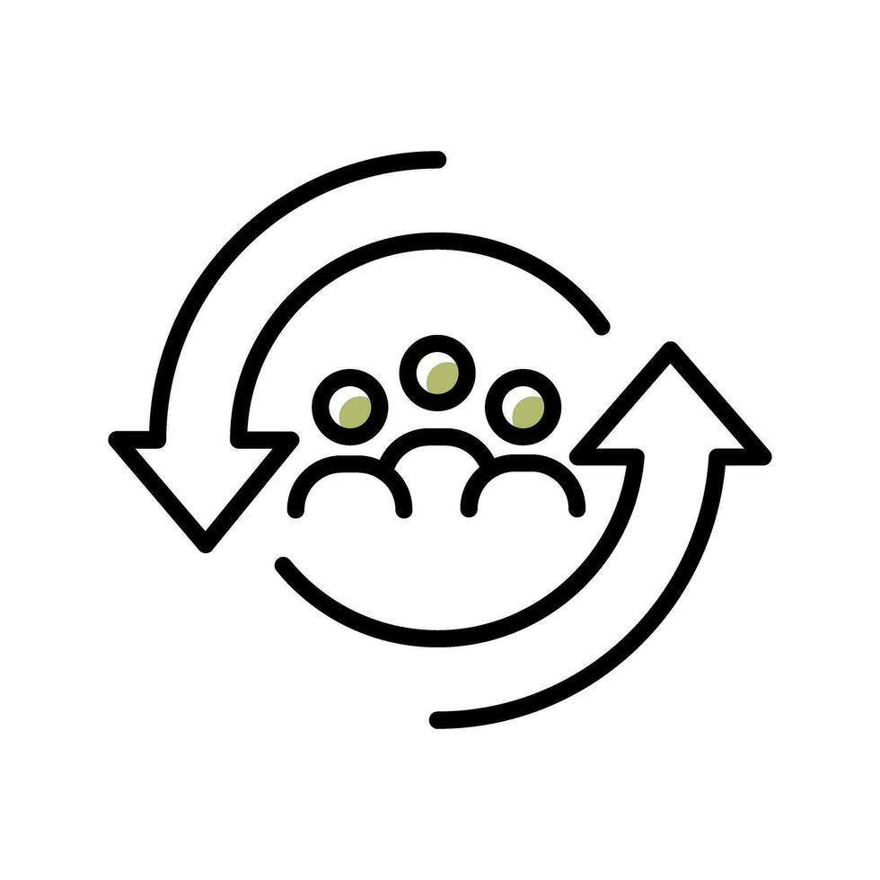 Career Change Icon Design vector