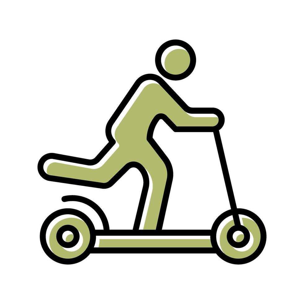 Kick Scooter Icon Design vector
