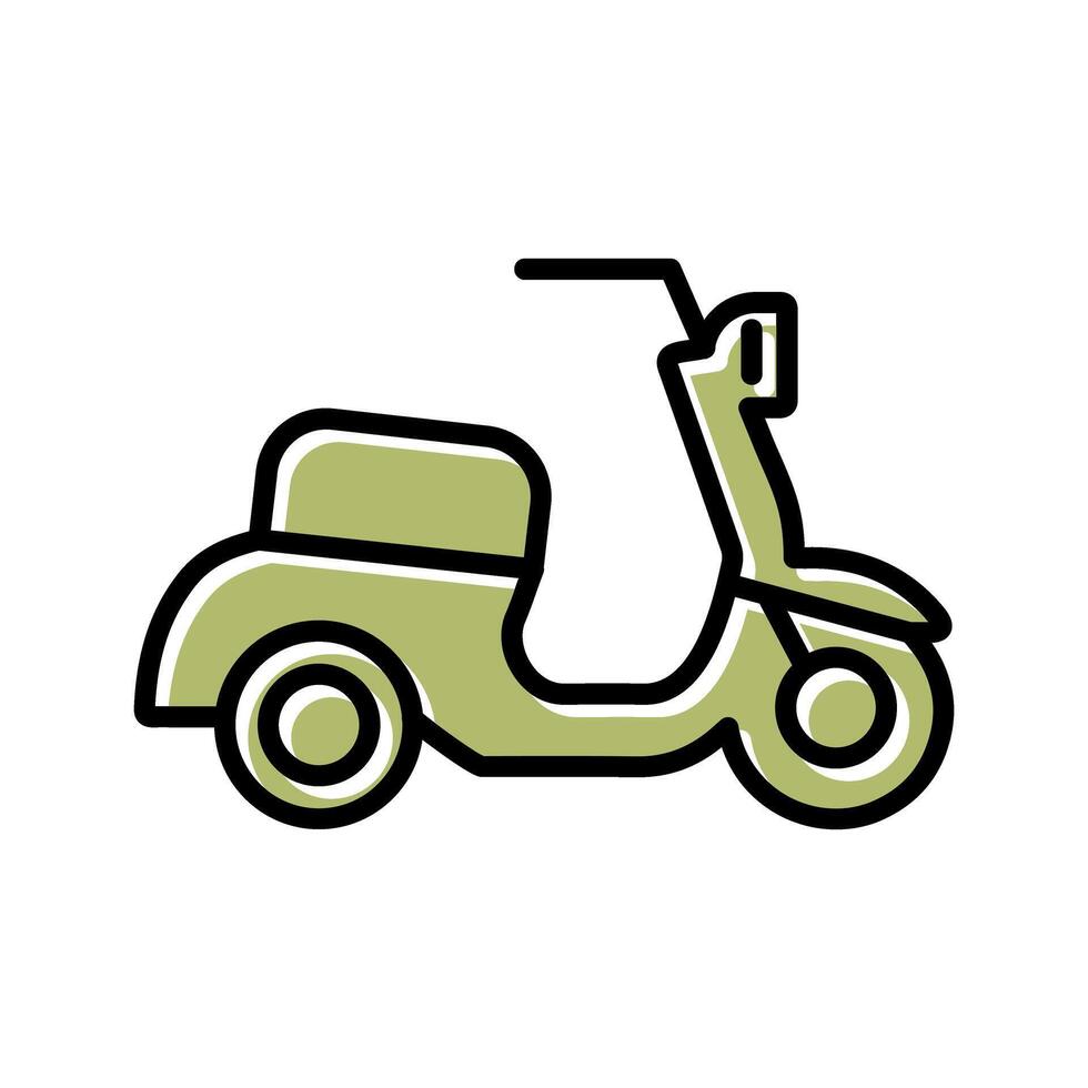Motor Scooter Icon Design vector