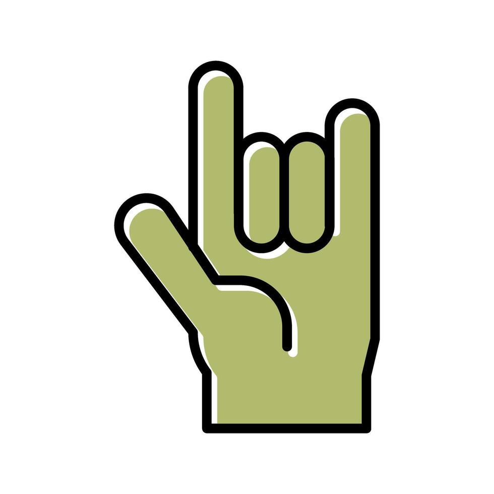 Love You Gesture Icon Design vector
