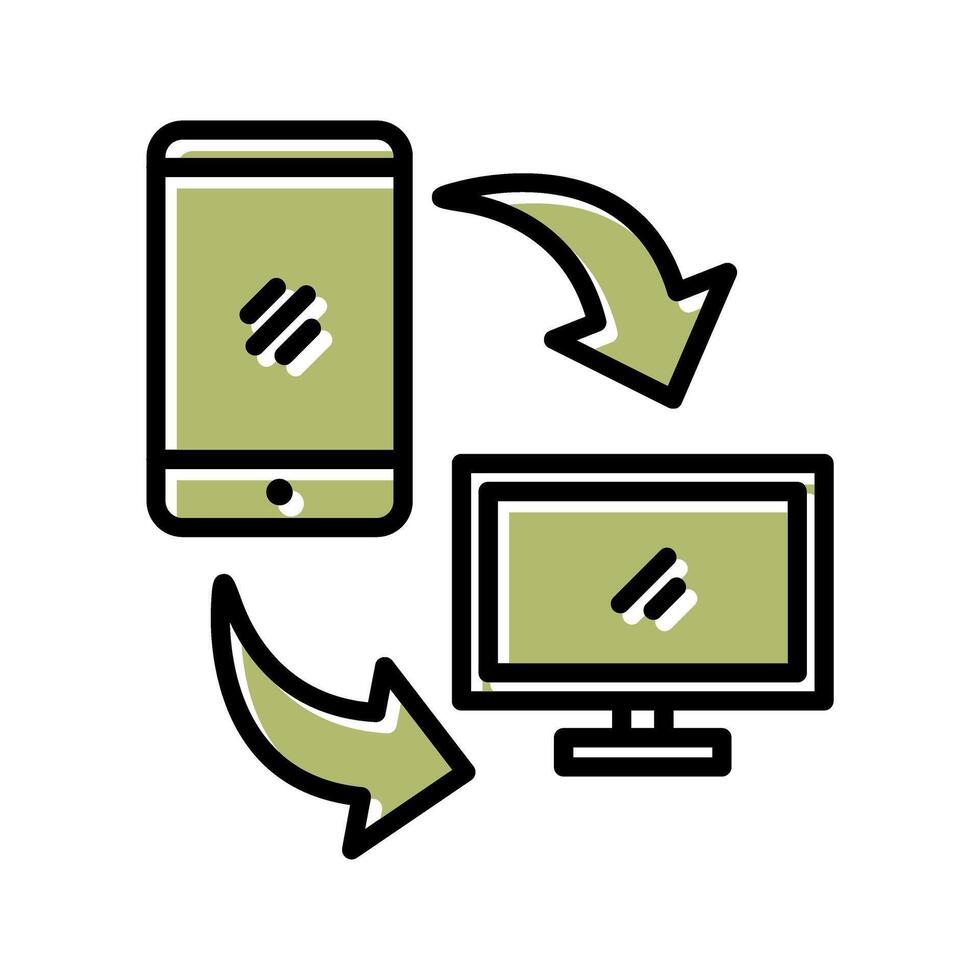 Synchronization Icon Design vector