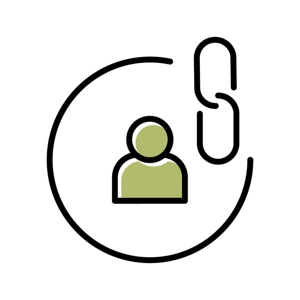 Contact Links Icon Design vector