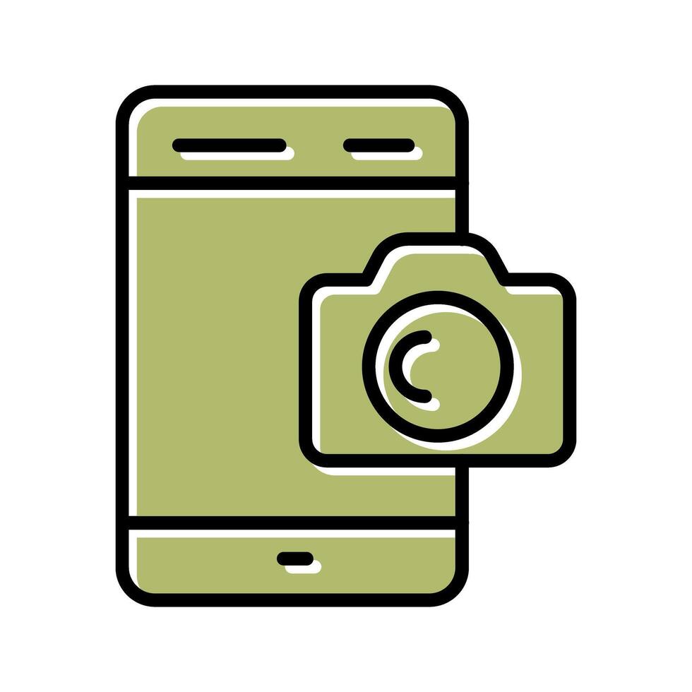 Smartphone Photography Icon Design vector