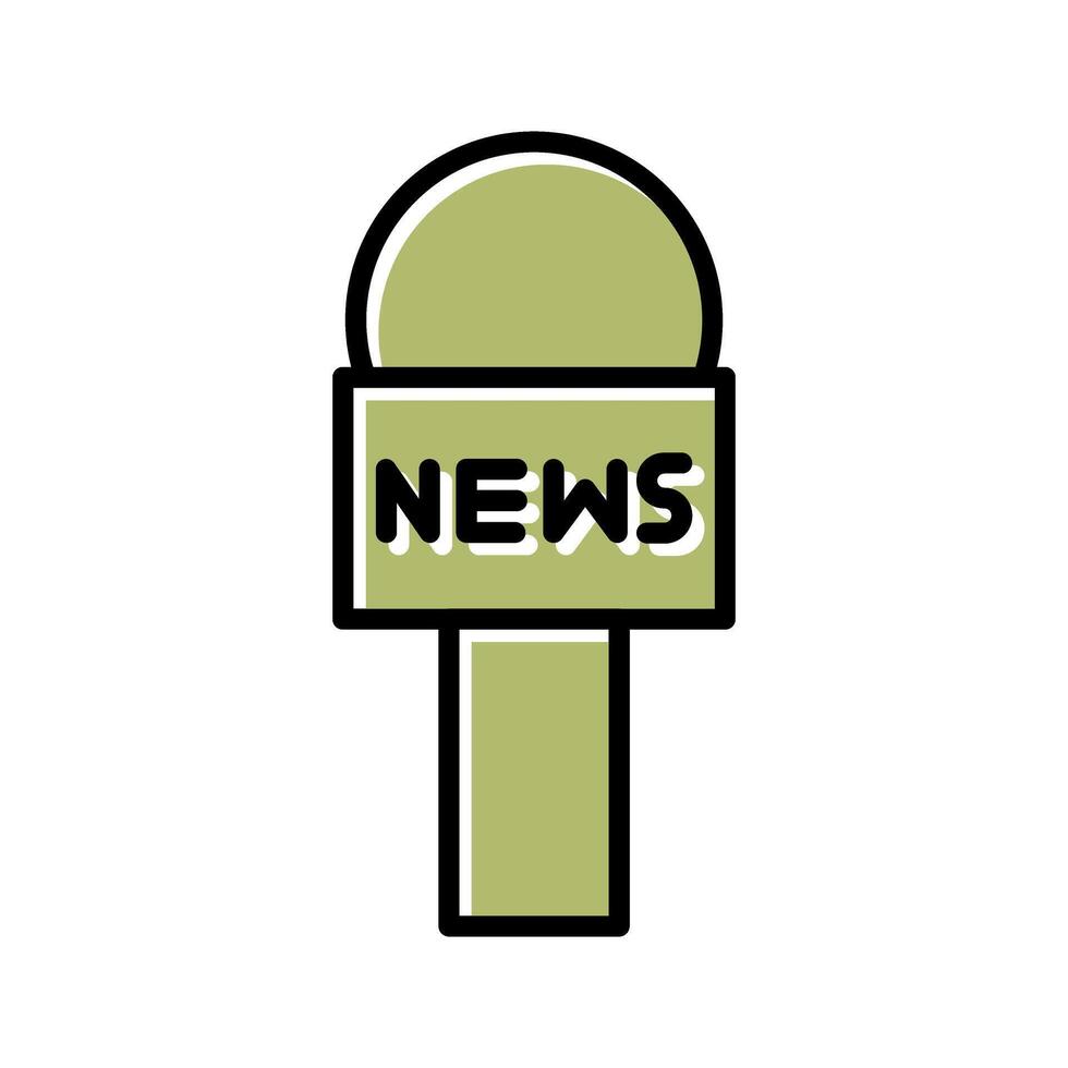 News Microphone Icon Design vector