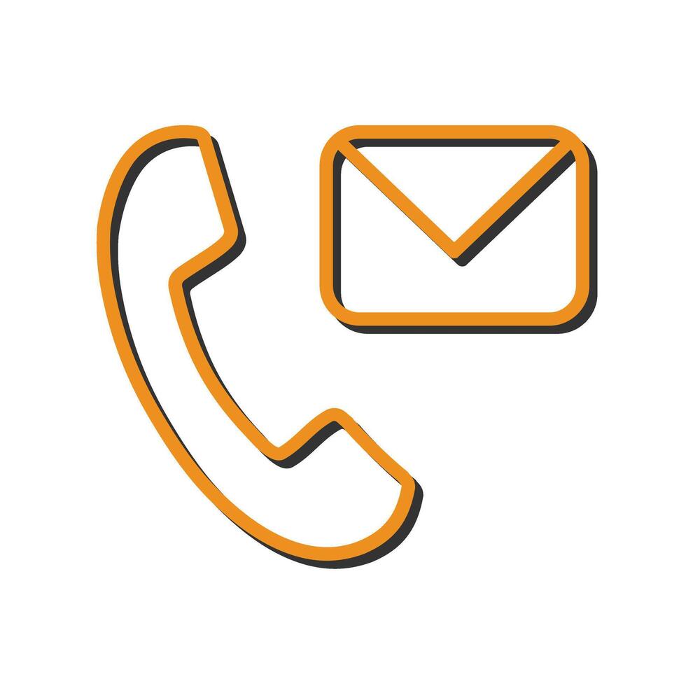 Contact Us Icon Design vector