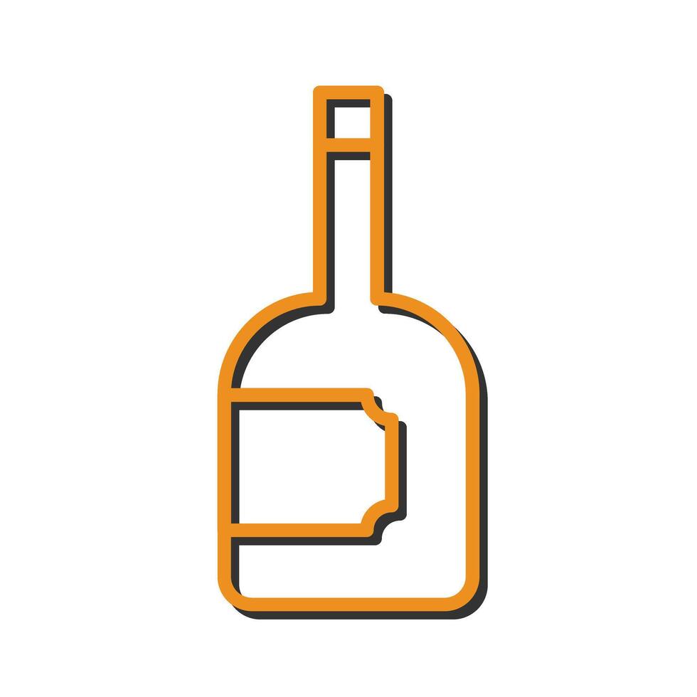 Wine Bottle Icon Design vector