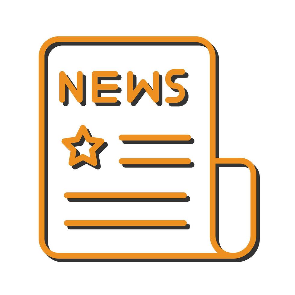 News Headlines Icon Design vector