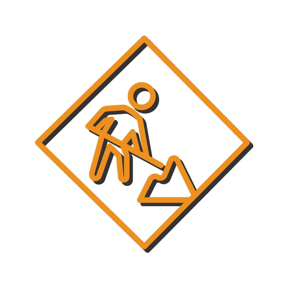 Construction Sign Icon Design vector