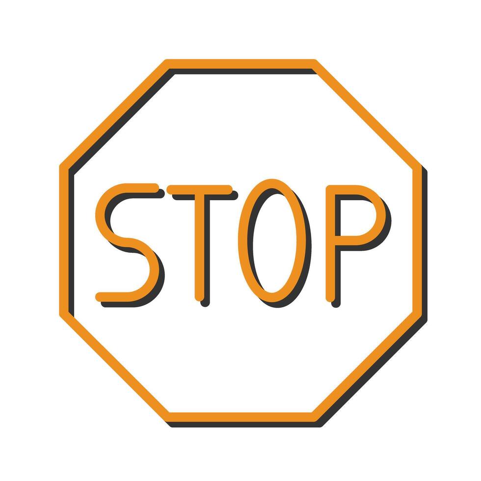 Stop Sign Icon Design vector