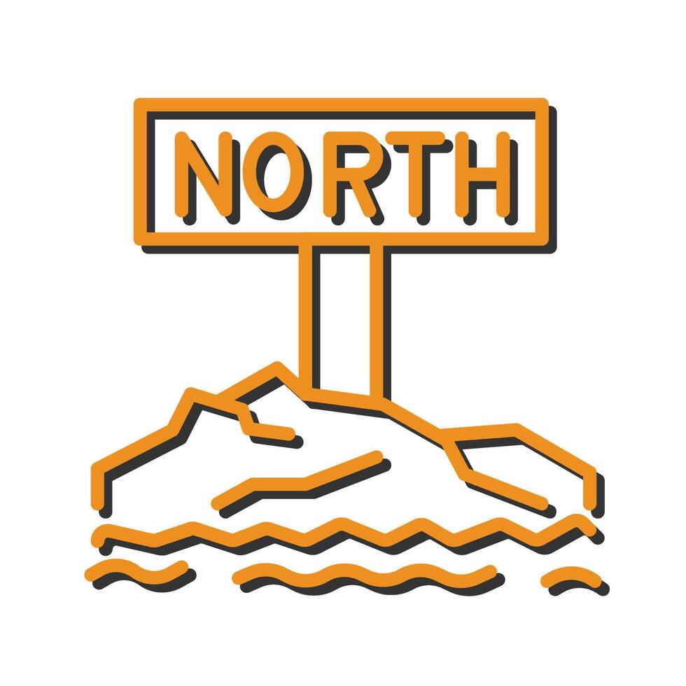 Northpole Icon Design vector