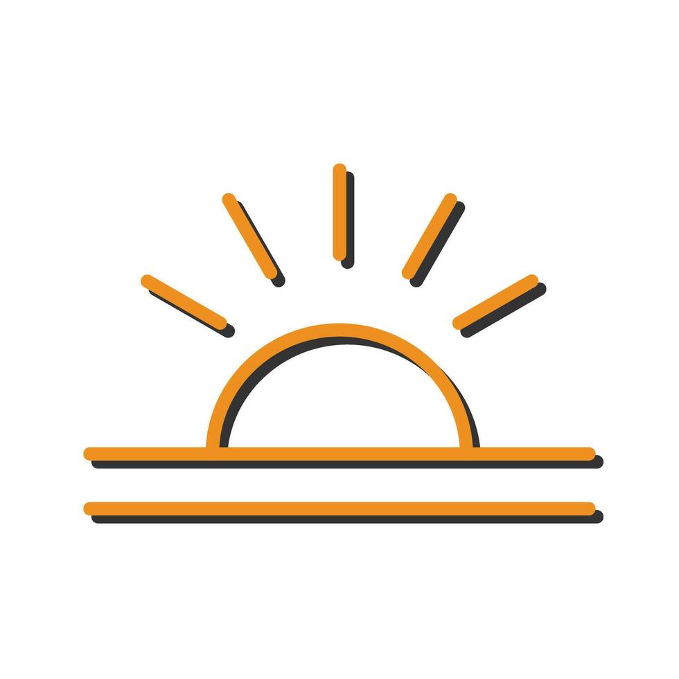 Sunrise Icon Design vector