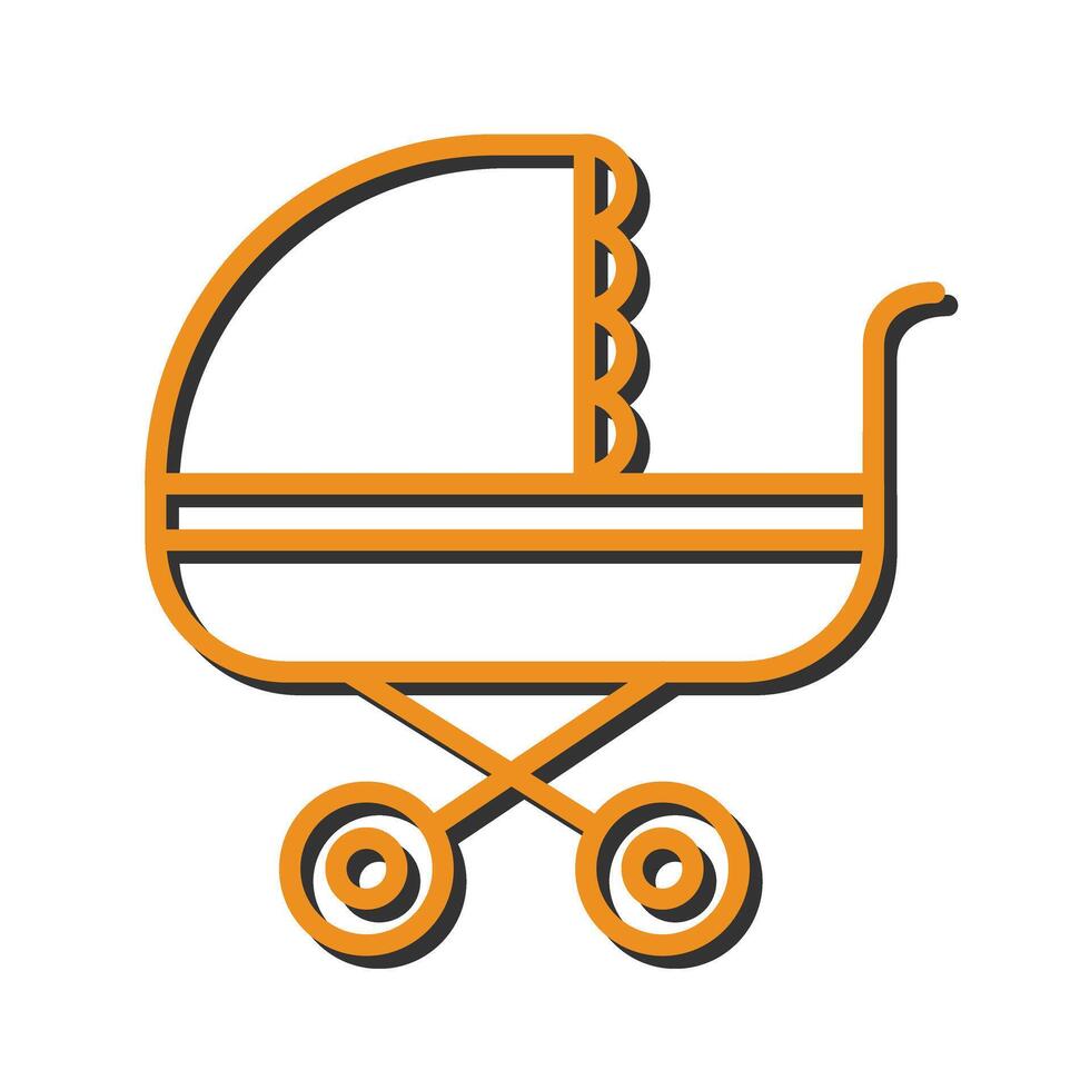 Stroller Time Icon Design vector
