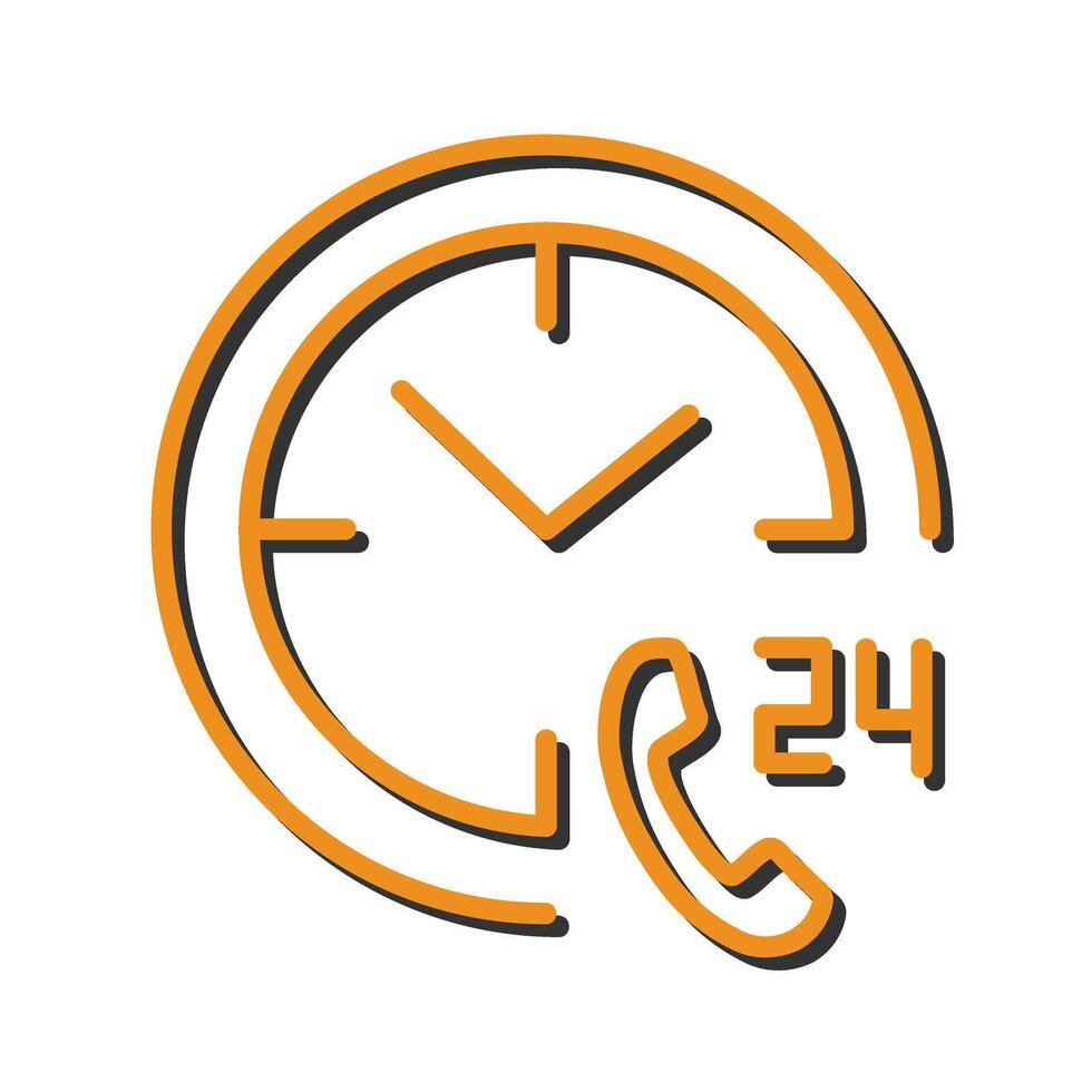 Phone Assistance Icon Design vector