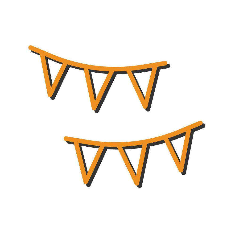 Streamers Icon Design vector