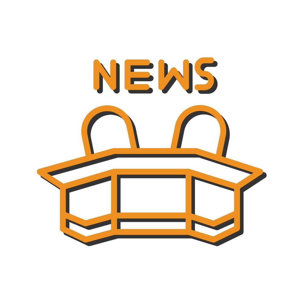 Newsroom Icon Design vector