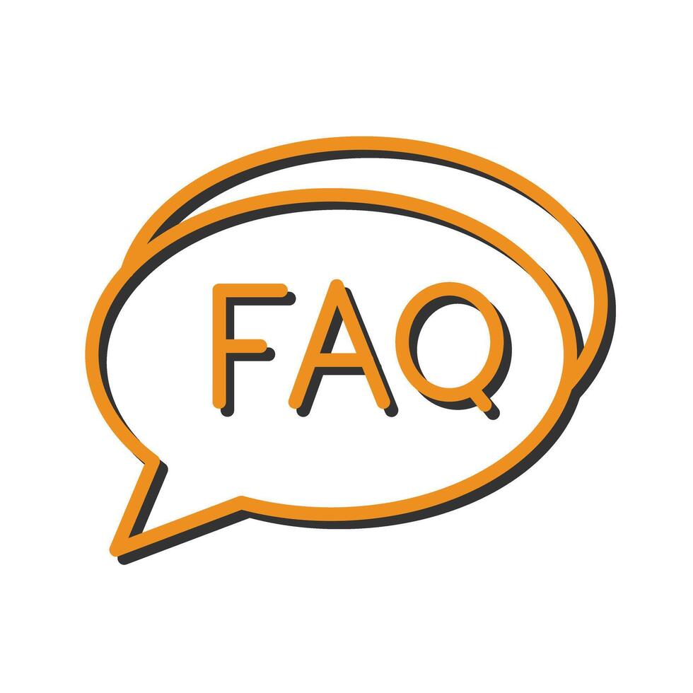 FAQ Section Icon Design vector