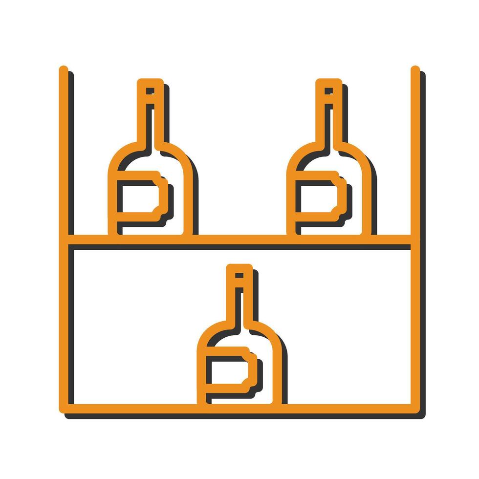 Wine Rack Icon Design vector