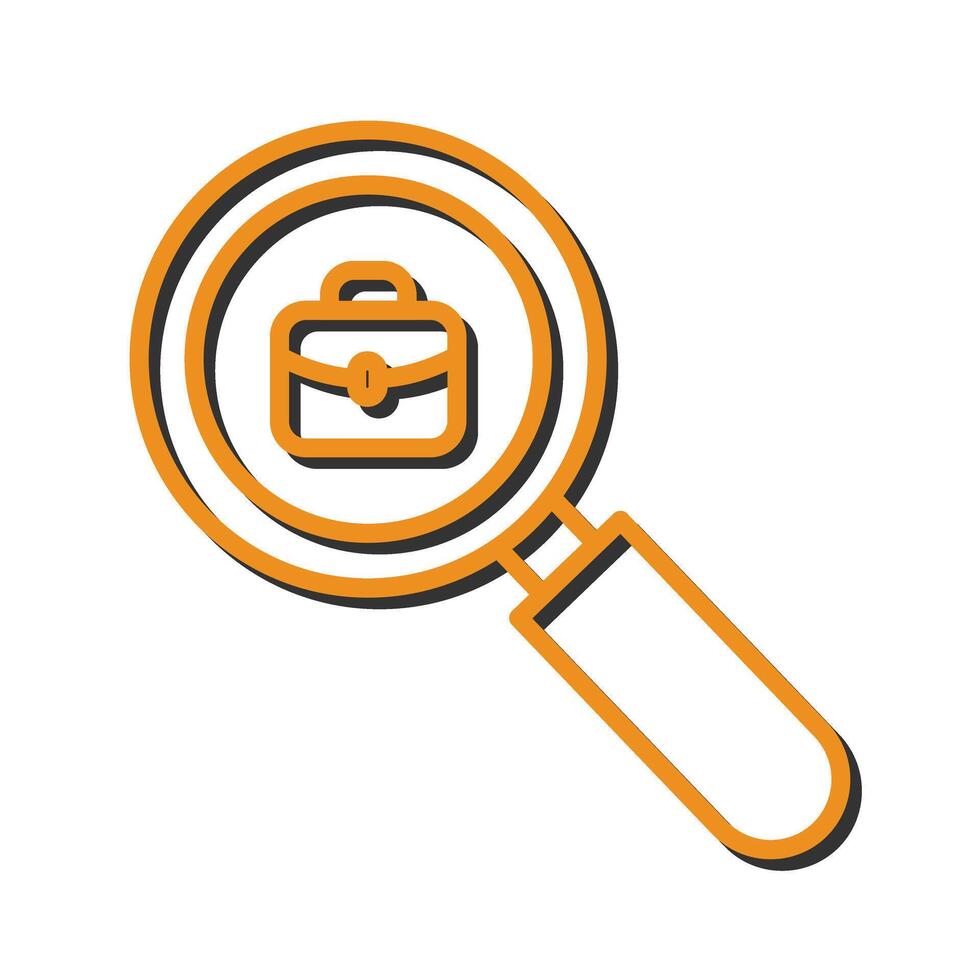 Job Hunting Icon Design vector