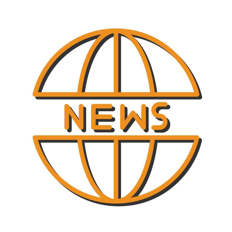 News Website Icon Design vector