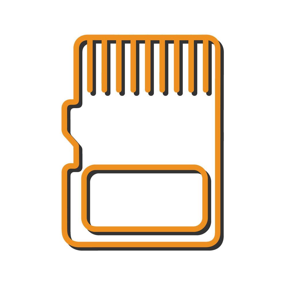 Memory Cards Icon Design vector