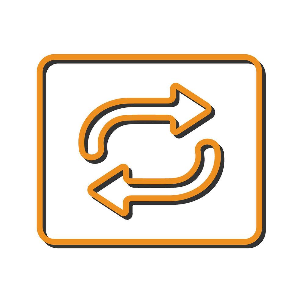 Repeat Button Icon Design vector