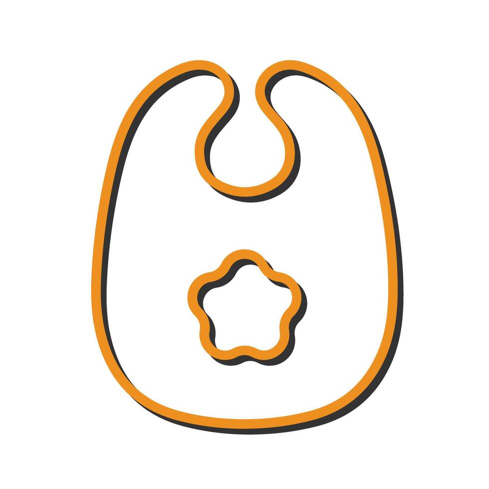 Cute Bibs Icon Design vector