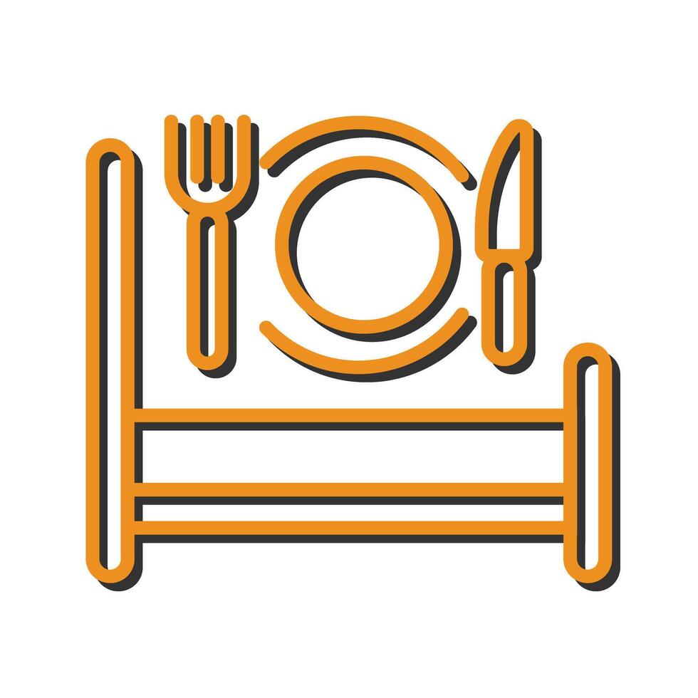 Breakfast in Bed Icon Design vector