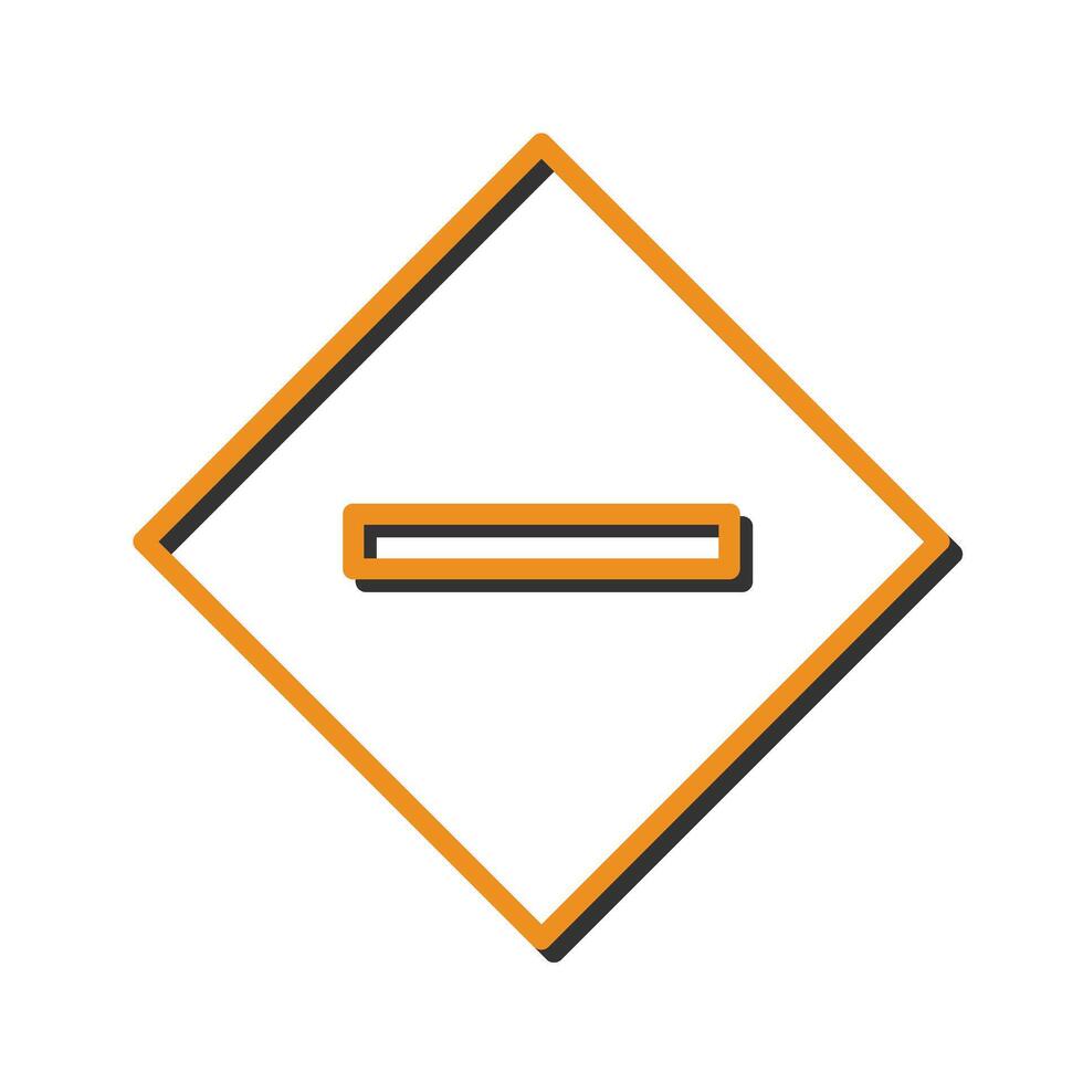 Minus Sign Icon Design vector
