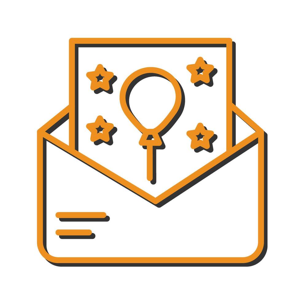 Party Invitation Icon Design vector