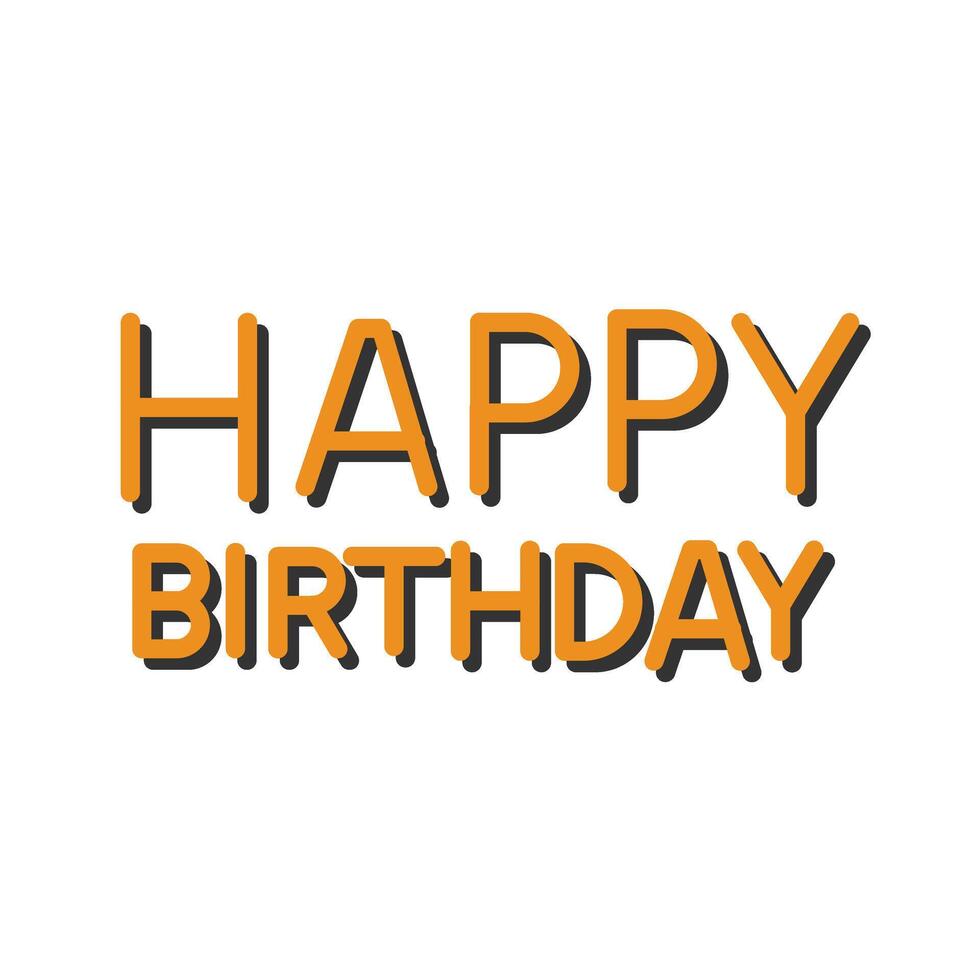 Happy Birthday Sign Icon Design vector