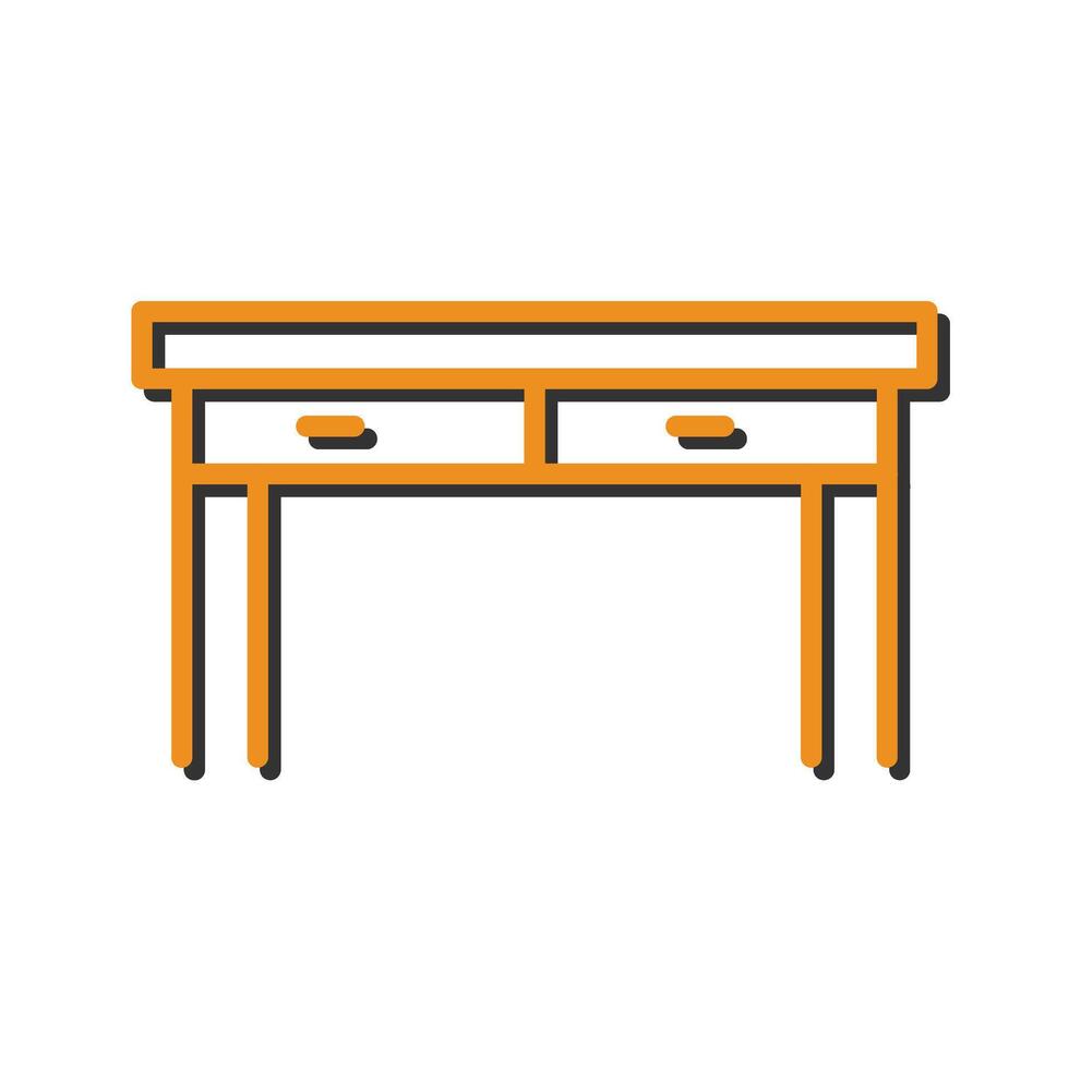 Table Icon Design vector