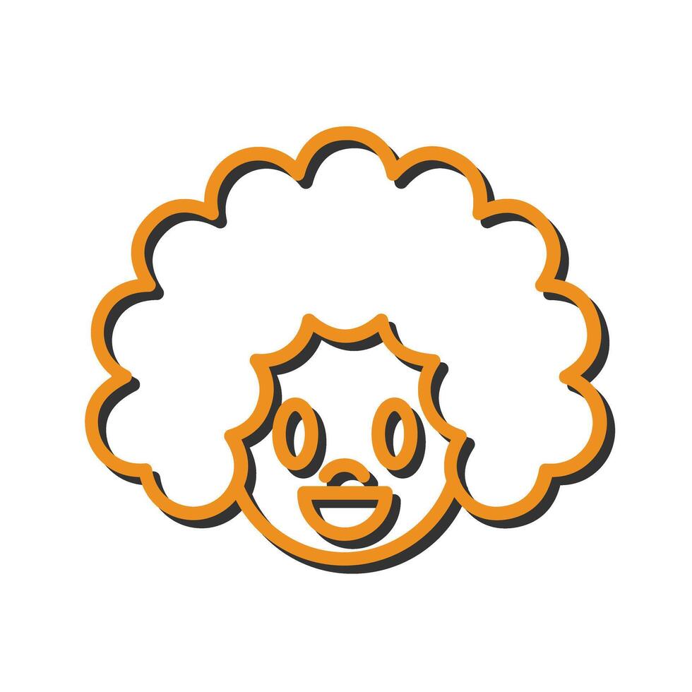 Clown Face Icon Design vector