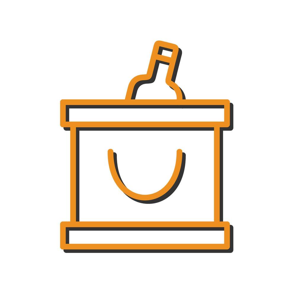 Wine Cooler Icon Design vector