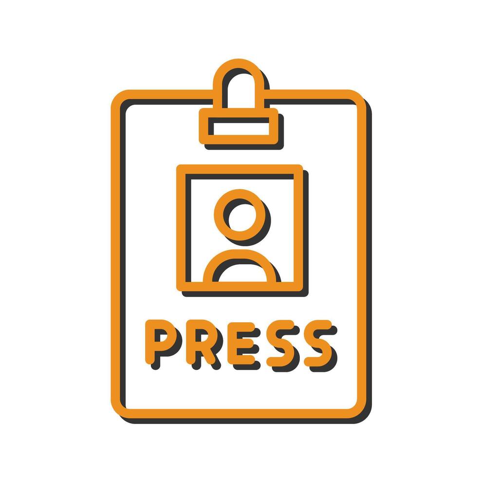 Press Pass Icon Design vector