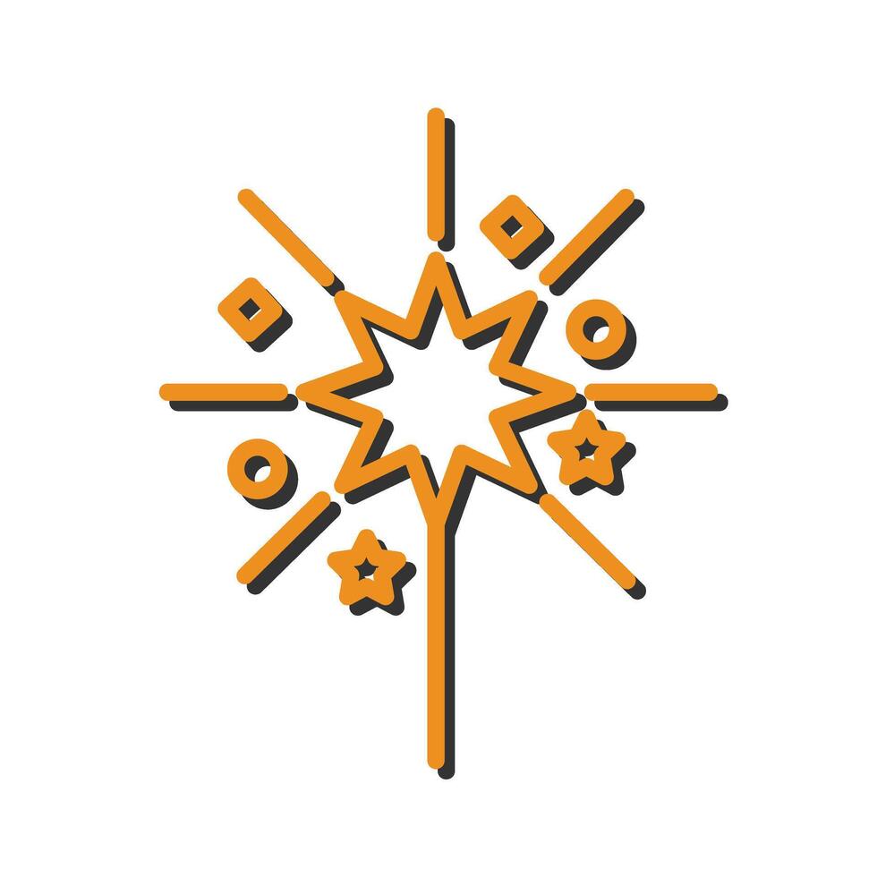 Sparklers Icon Design vector