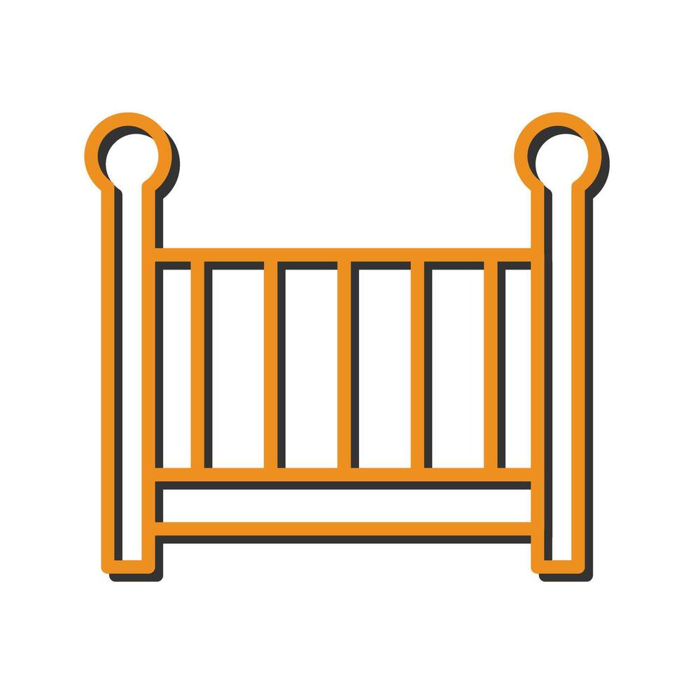 Nursery Cots Icon Design vector