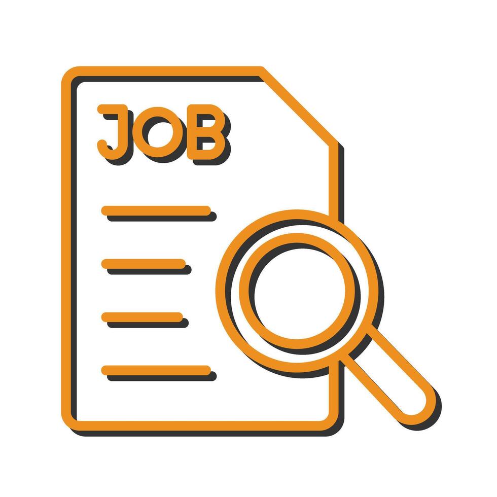 Job Search Icon Design vector