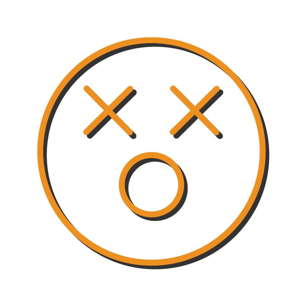Dizzy Face Icon Design vector