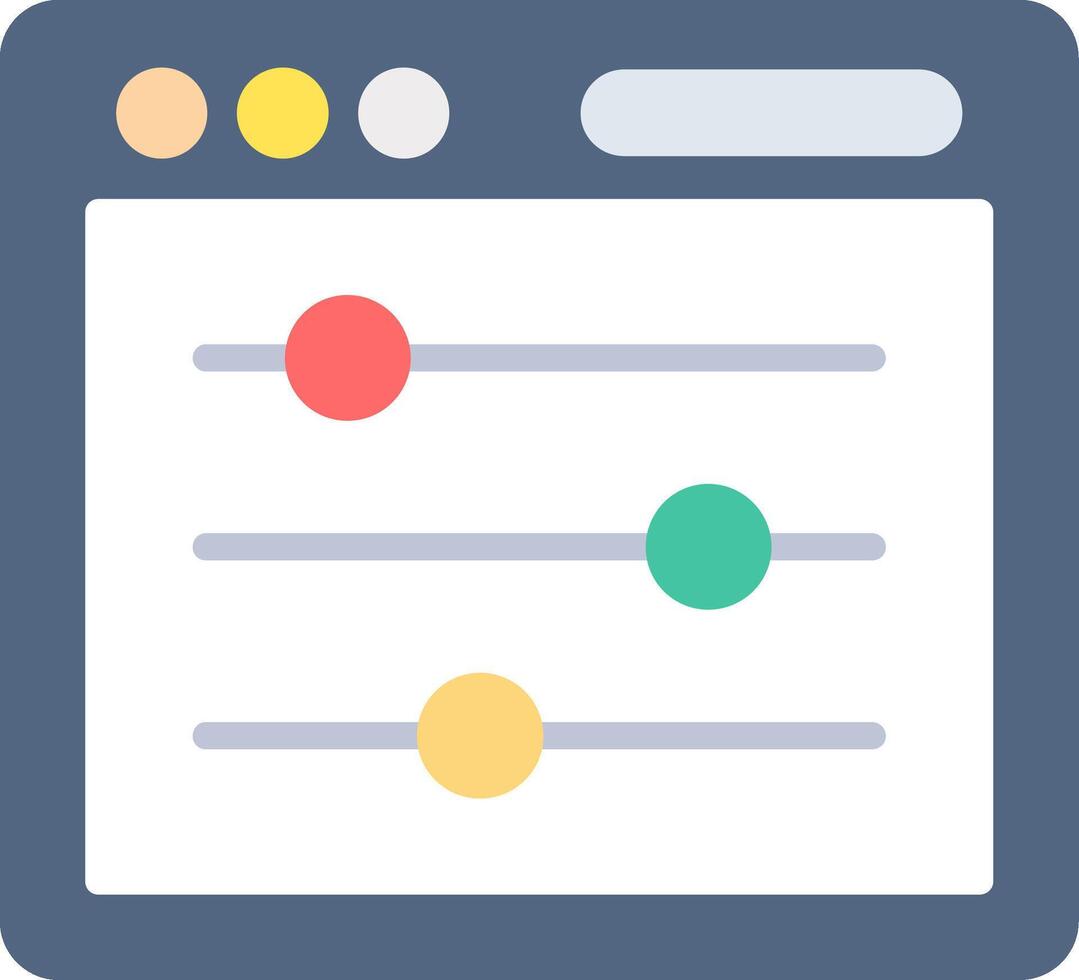 Adjust Icon Design vector