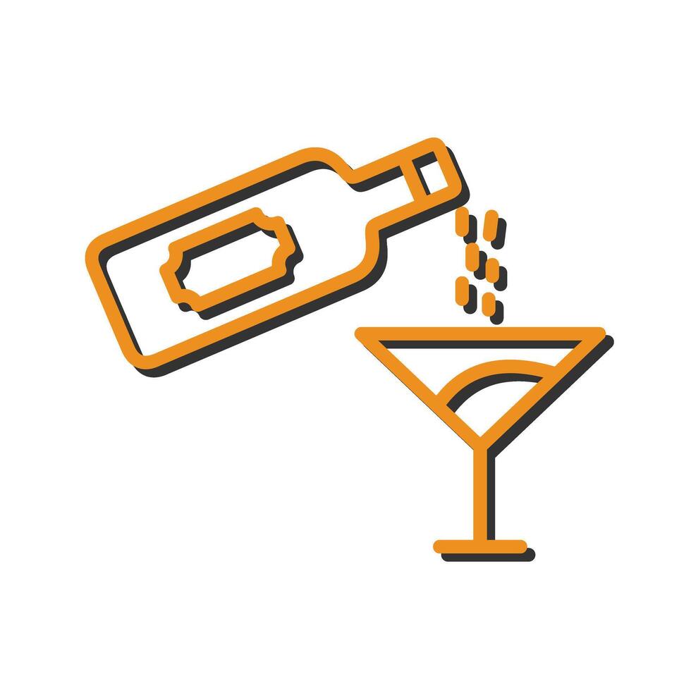 Wine Pour Icon Design vector