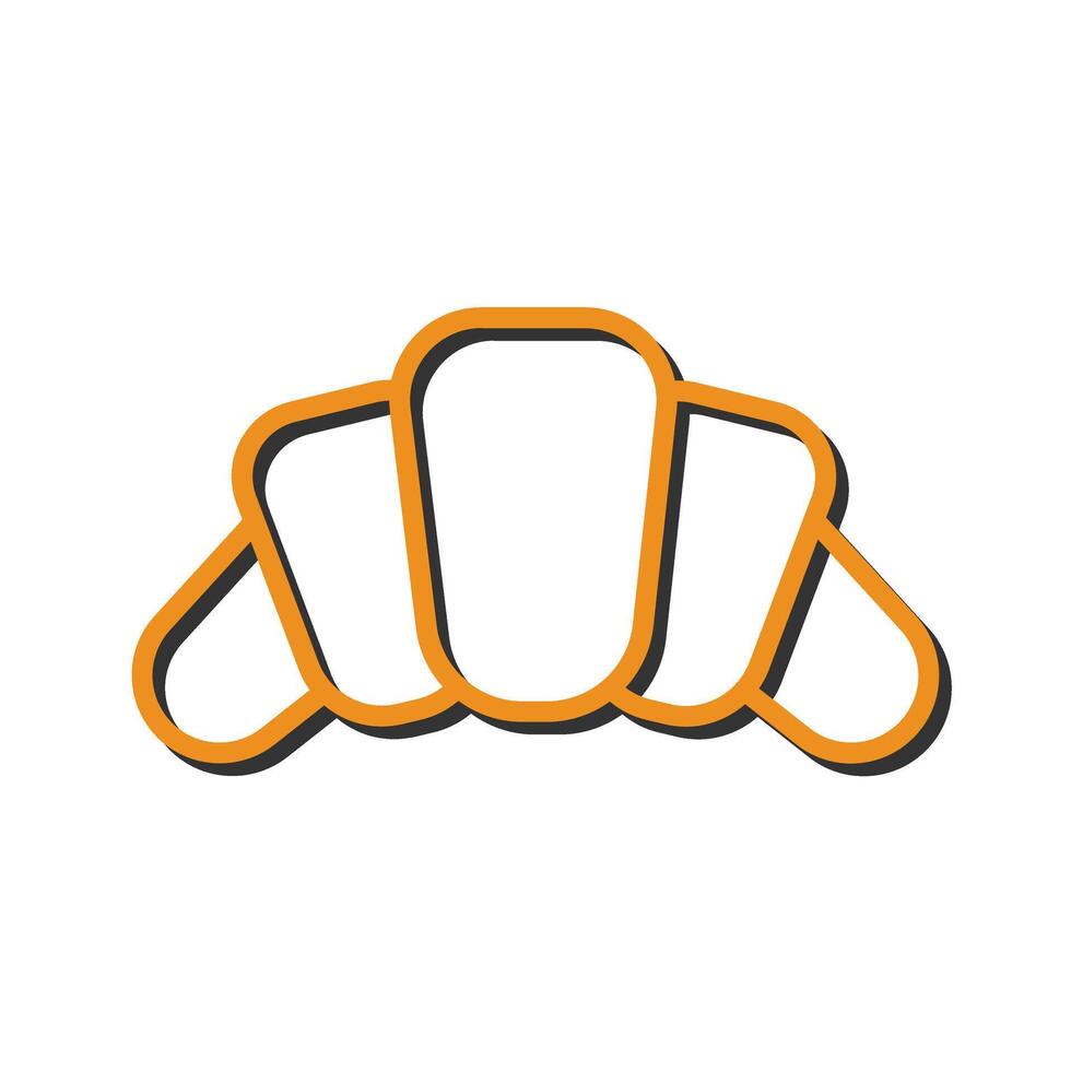 Croissant Icon Design vector