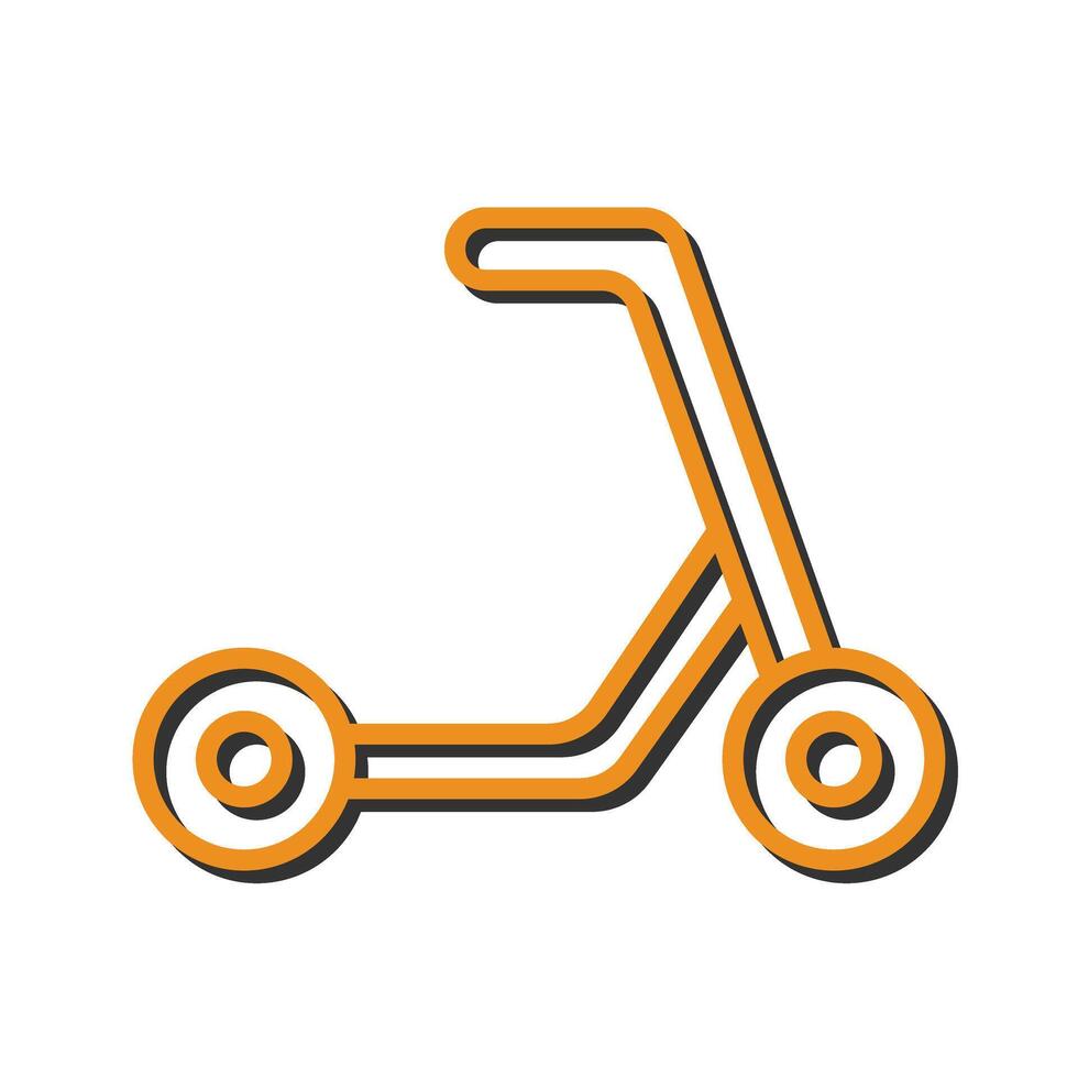 Kick Scooter Icon Design vector