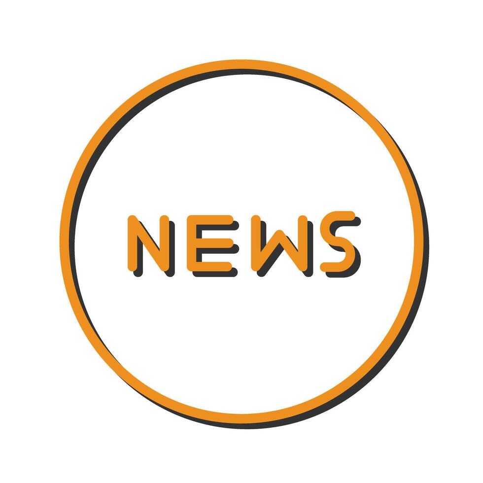 News Icon Icon Design vector