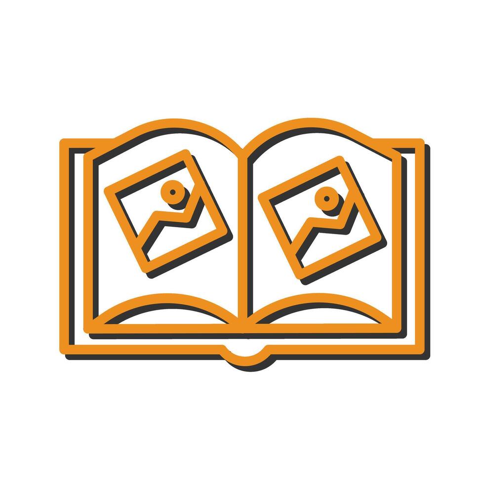 Memory Book Icon Design vector