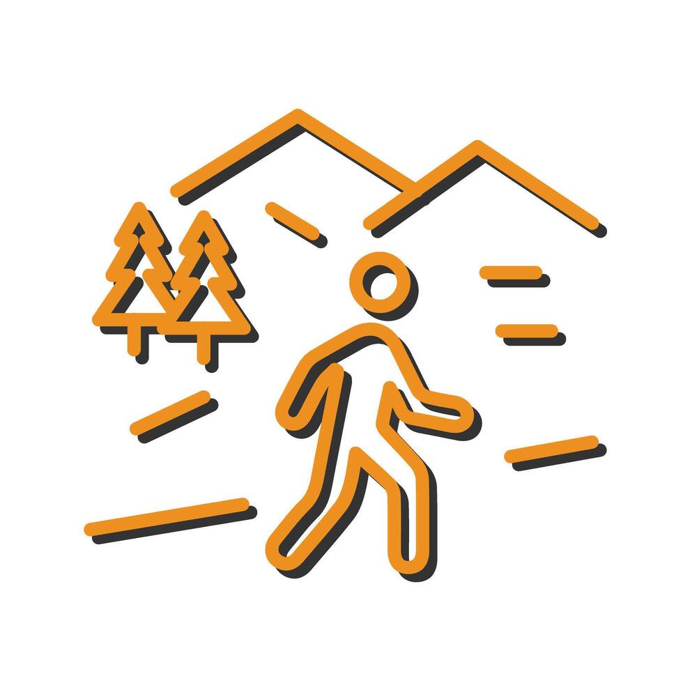 Nature Walk Icon Design vector