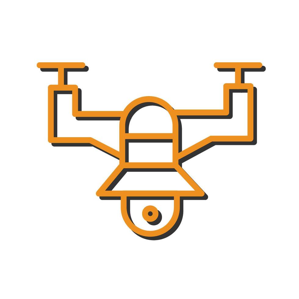 Drone Photography Icon Design vector