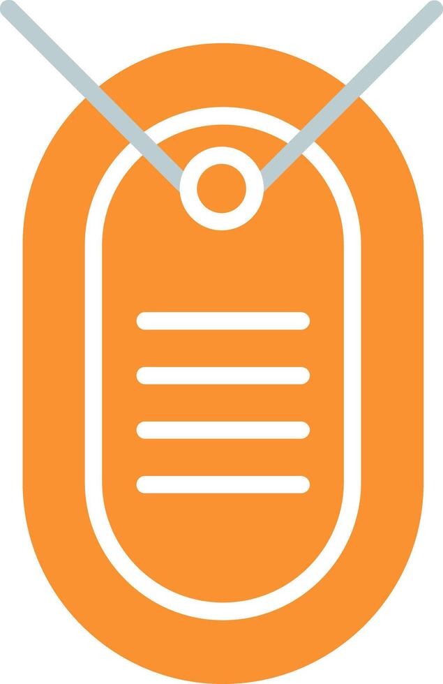 Dog Tag Icon Design vector